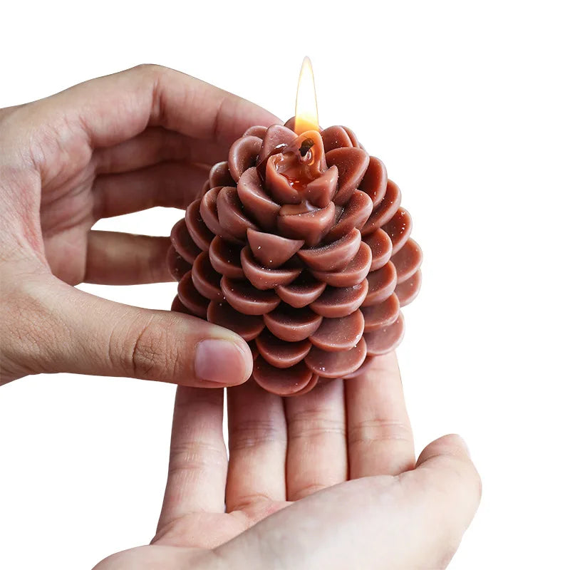 Handmade Pine Cone Scented Candles Soy Wax
