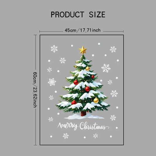 1Pc 45*60cm Christmas Window Stickers