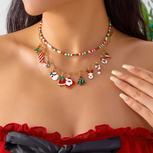 Trendy Christmas Necklace