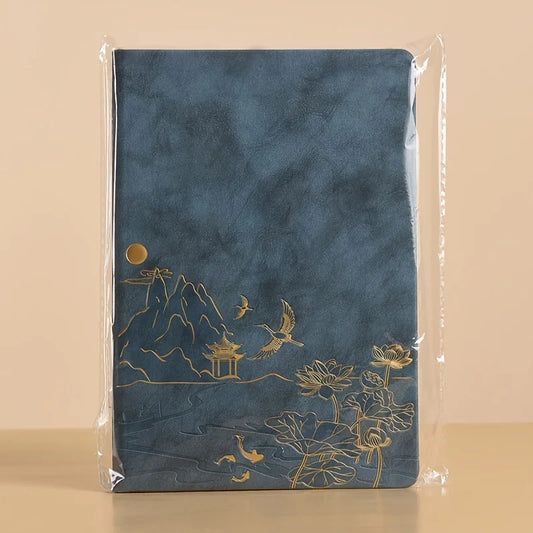 Skin Feel and Color Changing PU Material Notebook Gift Box Set