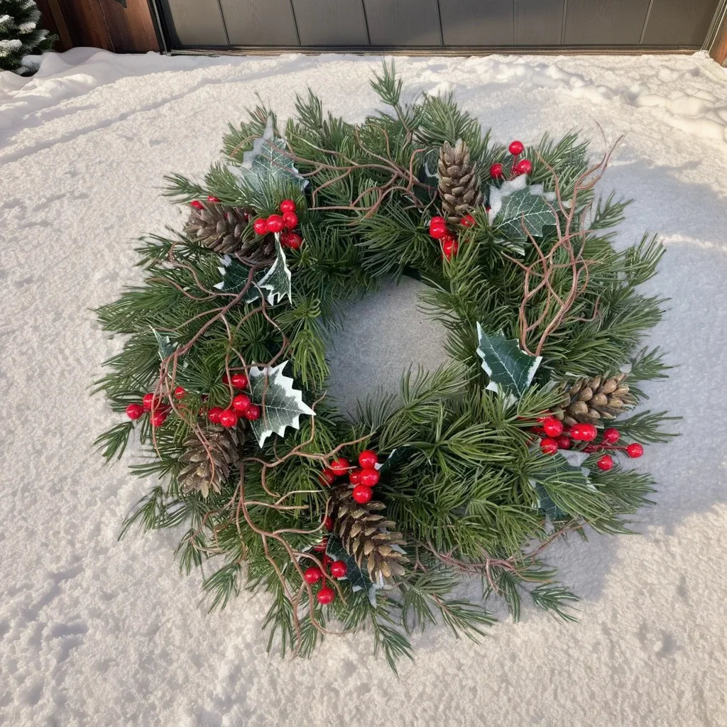 Red Berry Christmas Wreaths