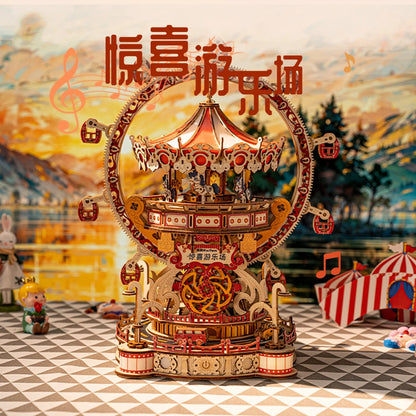 DIY 3D Wooden Puzzle Playground Miniature Model Kits