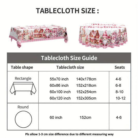 Christmas Waterproof Tablecloth