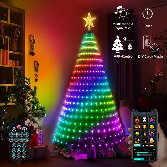 Christmas Tree Remote Control LED Lights 400LEDs