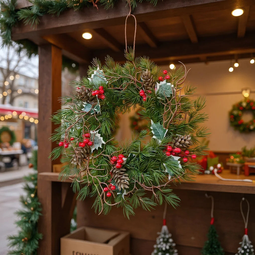 Red Berry Christmas Wreaths