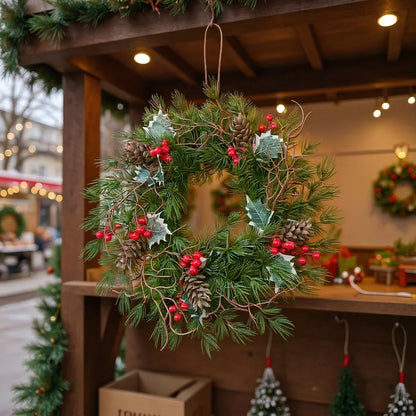 Red Berry Christmas Wreaths