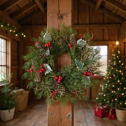 Red Berry Christmas Wreaths