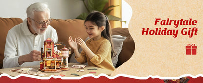 Christmas Dream Gift Factory 3D Wooden Puzzles with Music
