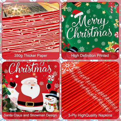 Christmas Party Disposable Plates