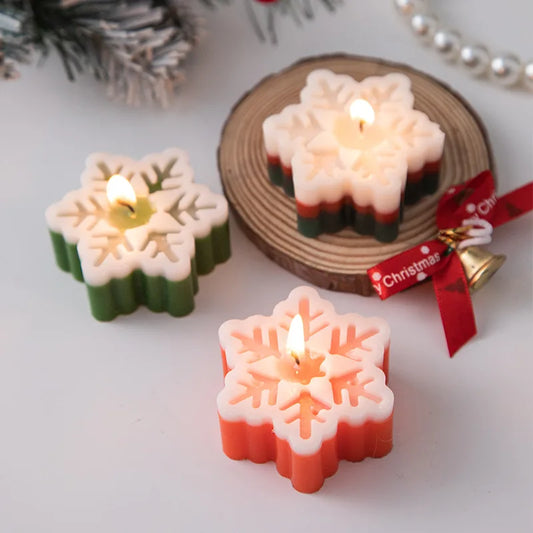Christmas Snowflake Handmade Aromatherapy Candles