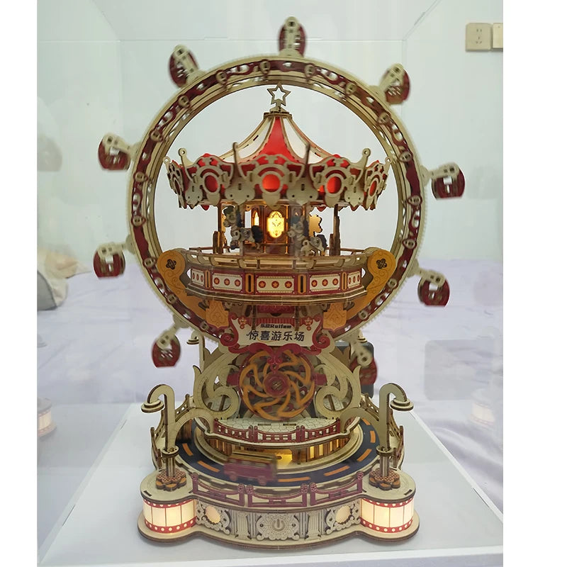 DIY 3D Wooden Puzzle Playground Miniature Model Kits