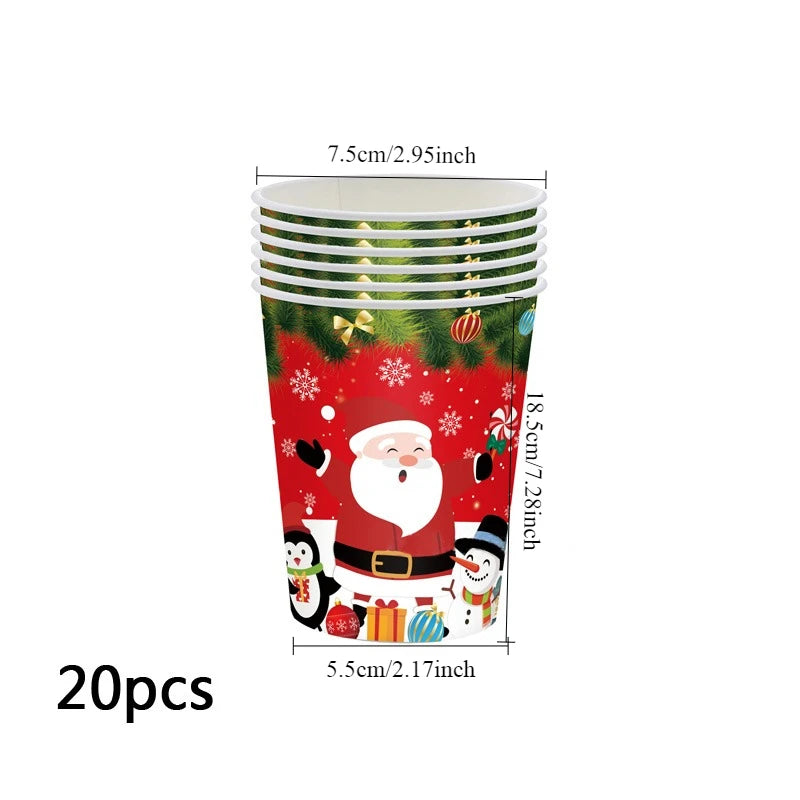 Christmas Party Disposable Plates