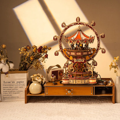 DIY 3D Wooden Puzzle Playground Miniature Model Kits