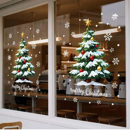 1Pc 45*60cm Christmas Window Stickers