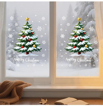 1Pc 45*60cm Christmas Window Stickers