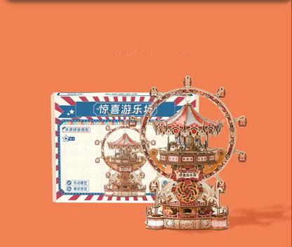 DIY 3D Wooden Puzzle Playground Miniature Model Kits