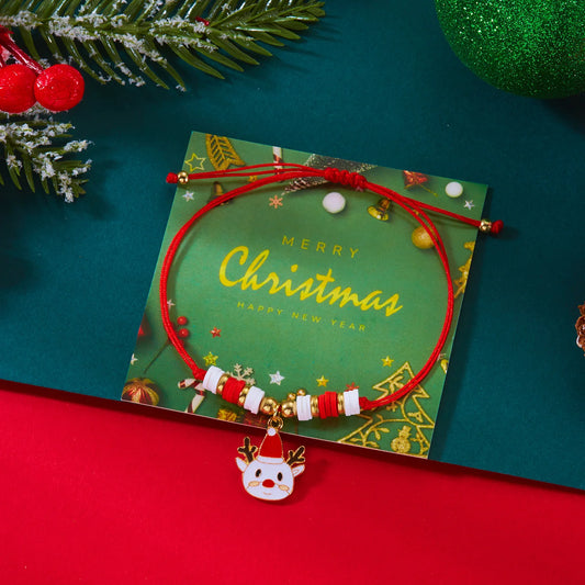 Trendy Christmas Tree Paper Card Bracelet