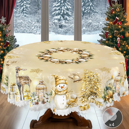 Butter scotch Table cloth Christmas Decor