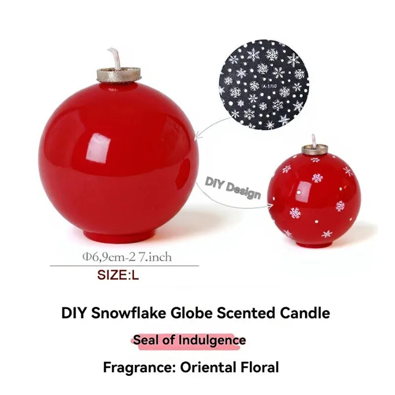 Christmas Snowball Aromatherapy Candle