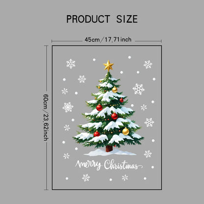 1Pc 45*60cm Christmas Window Stickers