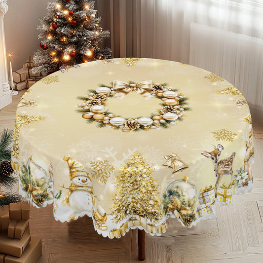 Butter scotch Table cloth Christmas Decor