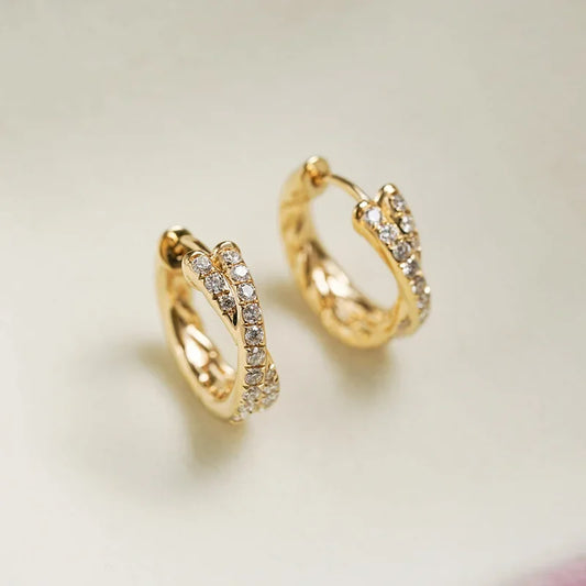 Crossing Zircon Earring