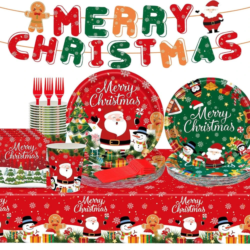 Christmas Party Disposable Plates