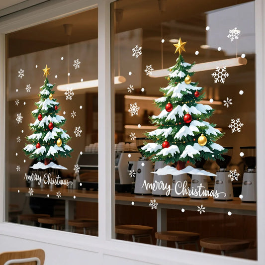 1Pc 45*60cm Christmas Window Stickers