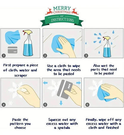 1Pc 45*60cm Christmas Window Stickers