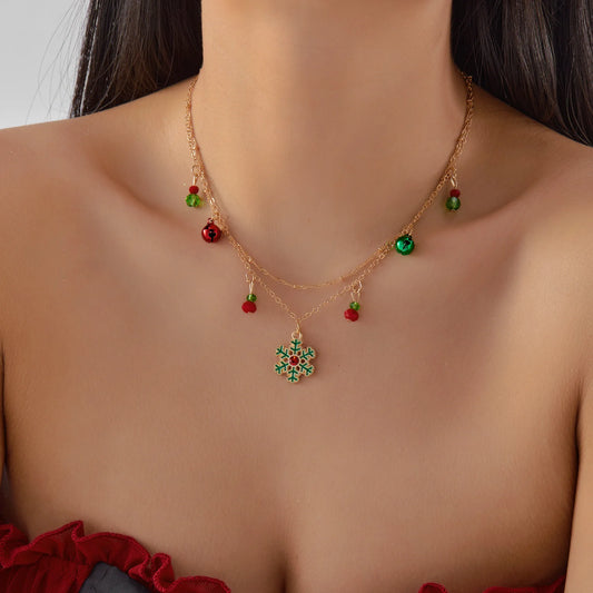 Delicate Colorful Bells Crystal Choker