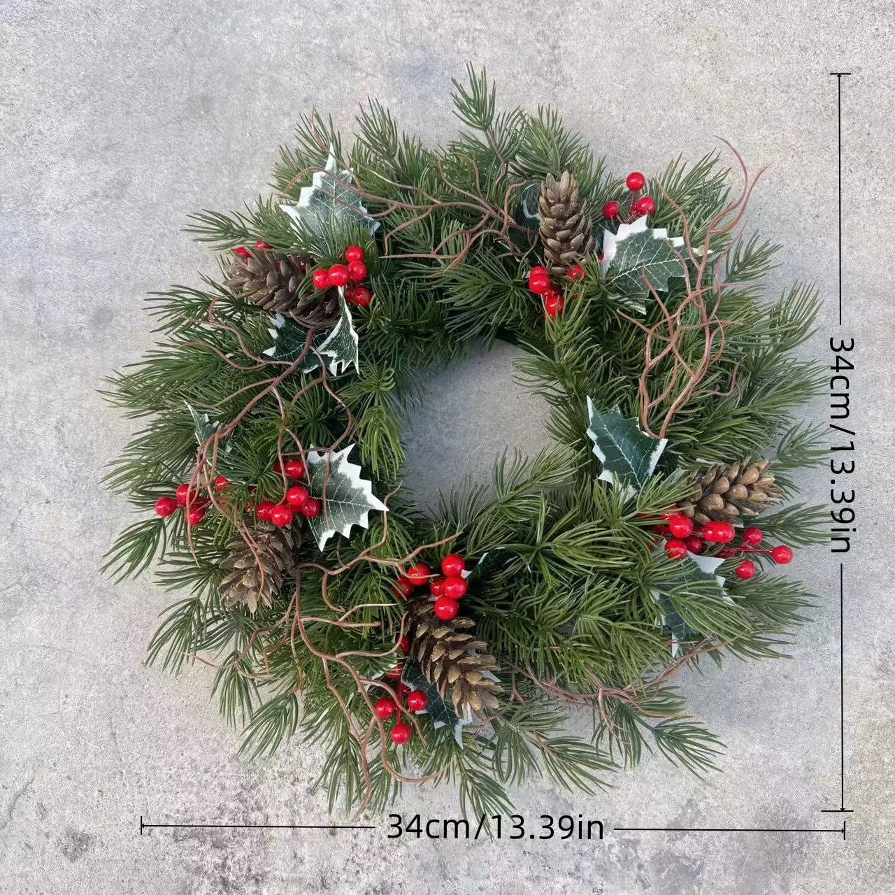Red Berry Christmas Wreaths