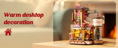 Christmas Dream Gift Factory 3D Wooden Puzzles with Music