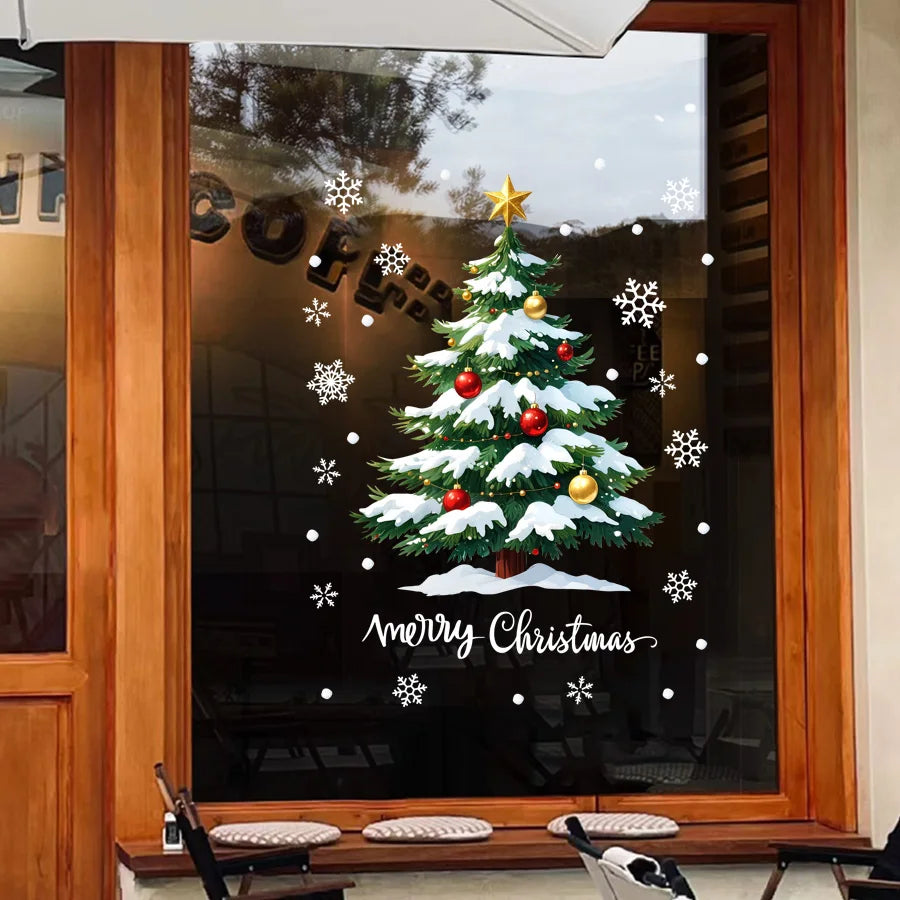 1Pc 45*60cm Christmas Window Stickers