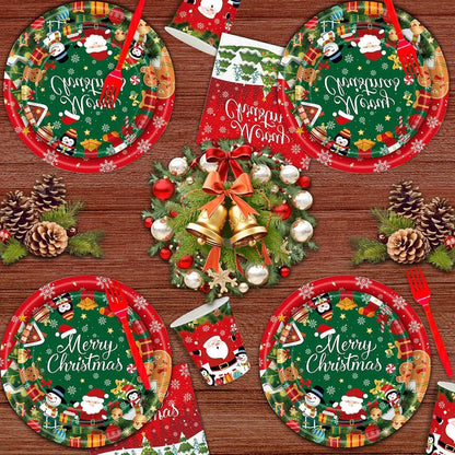 Christmas Party Disposable Plates