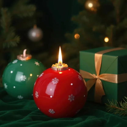 Christmas Snowball Aromatherapy Candle