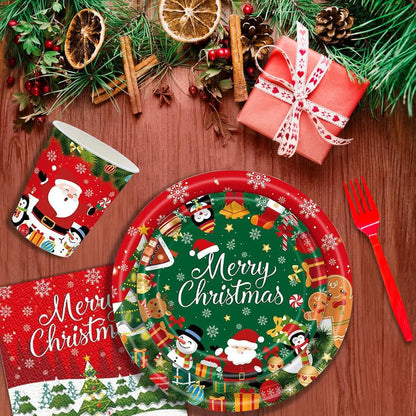 Christmas Party Disposable Plates