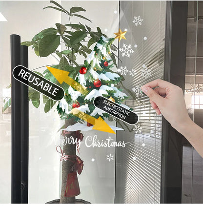 1Pc 45*60cm Christmas Window Stickers